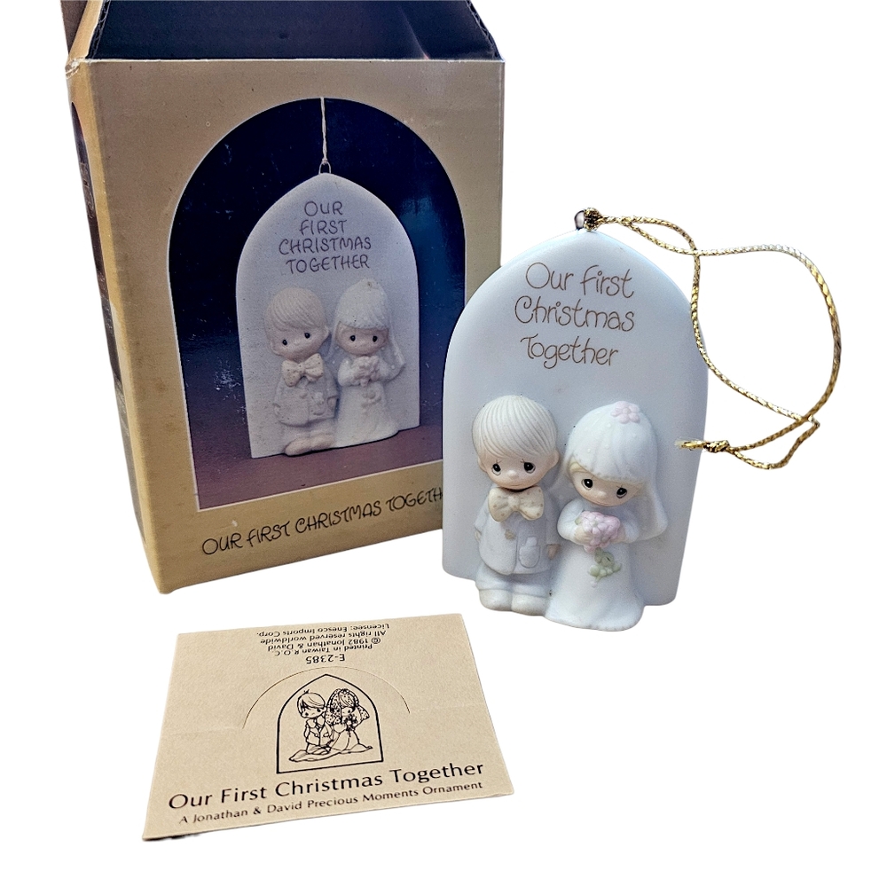 Precious Moments™ 1982 "Our First Christmas Together" Ornament #E-2385